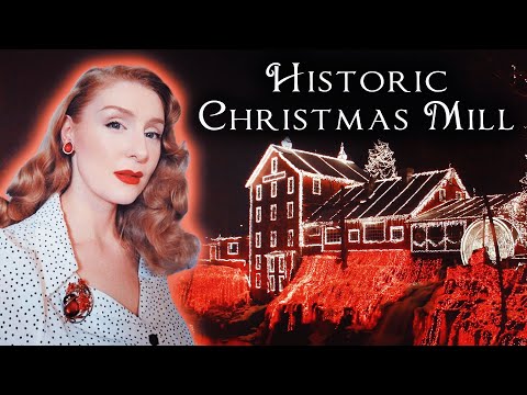 🎅 Christmas at an 1800s Mill // The Christmas Lights of Historic Clifton Mill 🎅