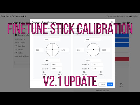 Advanced Stick Calibration on DualSense | V2.1 Update DualShock Tools