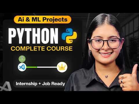 Python Full Course 2026 | Beginner to Advanced with AI & Machine Learning | Saumya Singh
