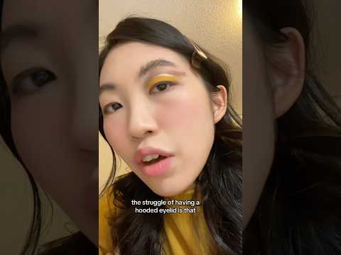 Having a hooded eyelid is a struggle sometimes 🙃