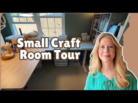 Small Craft Room Tour 2025 | Space-Saving Storage & Organization ideas!