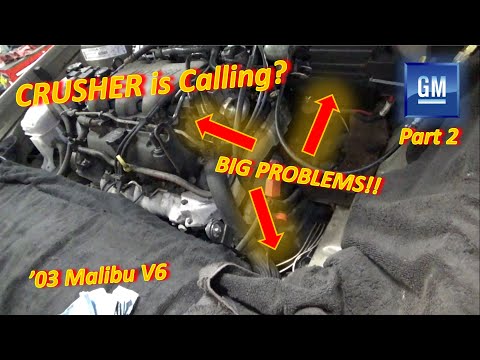 (Pt 2) CRUSHER is Calling? P0171 & OTHER REPAIRS  ('03 Malibu V6)