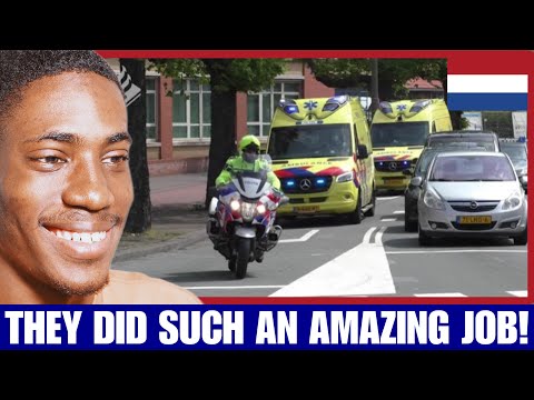 American Reacts to Dutch Police Escorting Ambulance to Hospital