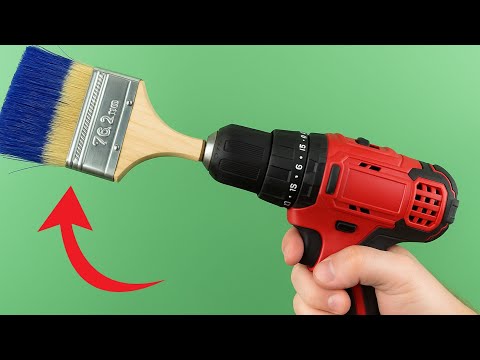 Just plug the paint brush into the drill and you'll be amazed at the results | Tips 365