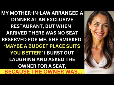My MIL Banned Me From Dinner, I Burst Out Laughing And Asked The Owner For A Seat, Because The Owner