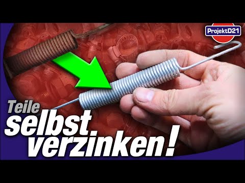 Verzinken - wie geht das & was braucht man ?! | Glanz und Korrosionsschutz für verrostete Schrauben