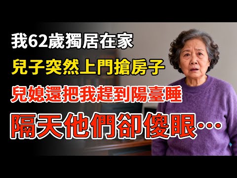 我62歲獨居在家，兒子突然上門搶房子，兒媳還把我趕到陽臺睡，隔天他們卻傻眼…#幸福 #人生 #故事 #老年 #退休後 #情感 #人生感悟 #養生 #哲理 #老年生活