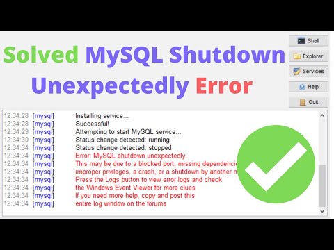 [Solved]XAMPP Error : MySQL Shutdown Unexpectedly in Hindi | phpMyAdmin don't work | Ajay Yadav