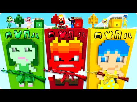 😡ЧАНК ГНЕВ vs 🤗РАДОСТЬ vs 😪БРЕЗГЛИВОСТЬ В МАЙНКРАФТ! ШЕДИ ЛЕСКА И НУБИК ПРОТИВ MINECRAFT