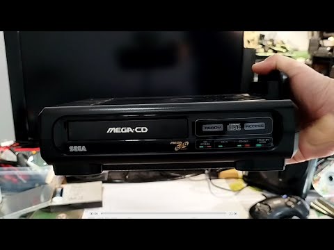 SEGA MEGA-CD POWER ON & PLAYING