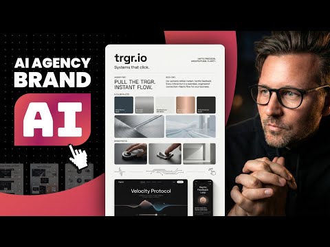 I built this AI AGENCY brand identity in 60 mins with AI (Live Demo)