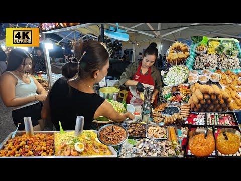 Cambodian Street Food Tour! Phnom Penh City - Amazing! Cambodia food Market Collection Tour 2025