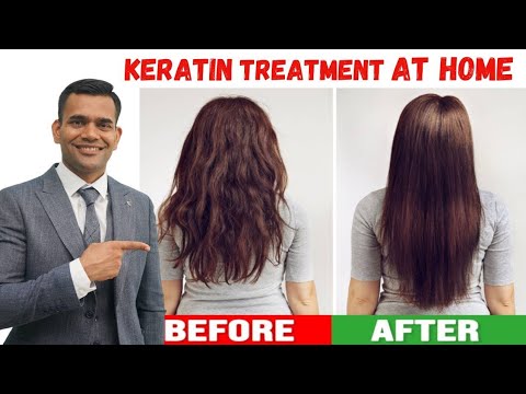 Keratin Treatment At Home For Straight , Smooth And Shiny Hair