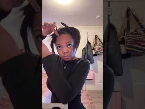 Style My Bob With Me 🦄 #hairstyle #hairtutorial #maintenance #explorepage #subscribe #girltalk