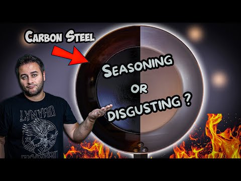 The Ultimate Guide To PROPERLY Seasoning Carbon Steel Pans | Seasoned or Dirty?