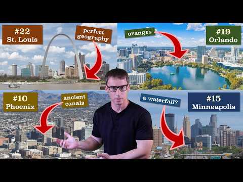 Why the 25 Biggest American Cities Exist