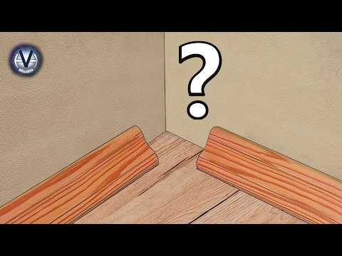 🪚 How to cut a WOODEN BASEBOARD into an inside corner