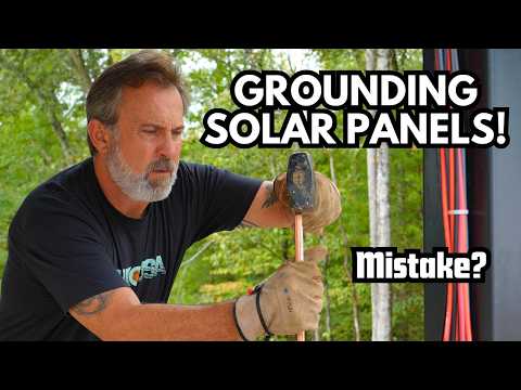 HUGE MISTAKE? | Grounding Solar Panels | Off Grid SOLAR CARPORT BUILD