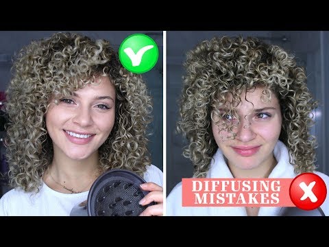 4 CURLY HAIR DIFFUSING MISTAKES THAT EVERYONE MAKES + HOW TO FIX THEM