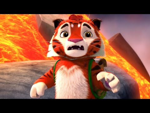 🐾 Лео и Тиг 🐾 – Серия 65 – Вулкан | Мультик для детей про животных