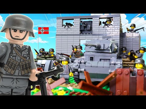 I built a WW2 German FORTRESS in Lego...