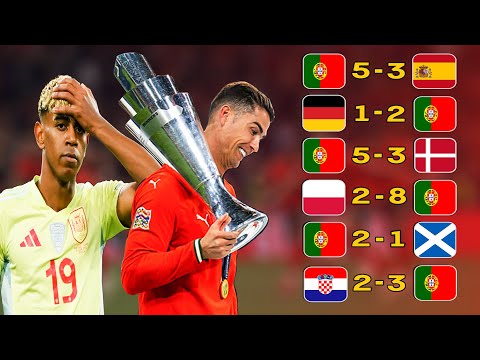 مشوار البرتغال للقب🏆دوري الأمم الأوروبية 2025 ● رونالدو يصنع التاريخ في سن الأربعين ● تعليق عربي