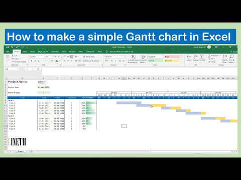 How to Make a Simple Gantt Chart in Excel