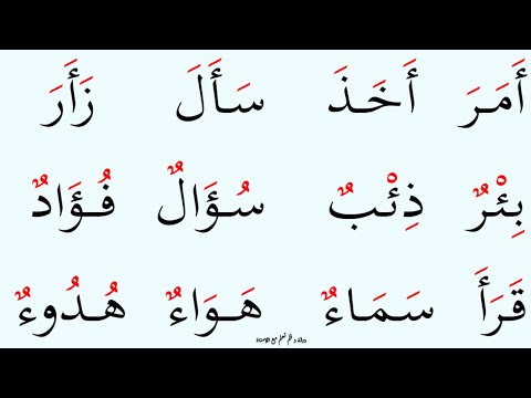 نتعلم قراءة كلمات تشتمل علي الهمزات في مواضع مختلفة | الحلقة : ٣٤٤