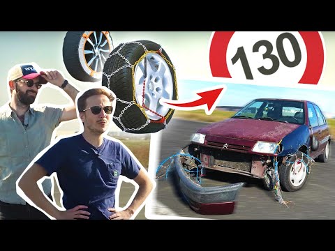 130km/h avec des CHAÎNES à NEIGE : Ça fait quoi ?