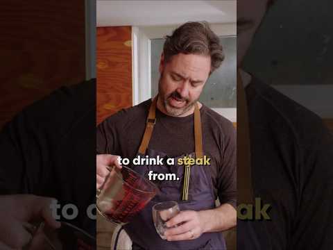 Drinking Steak Juice After Spinning Steak at 500MPH