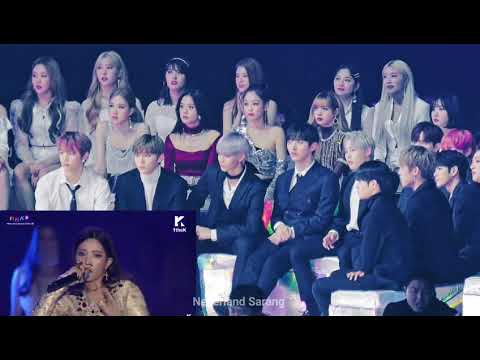 WANNA ONE, BLACKPINK REACTION TO GIDLE | HANN + RAP SOYEON + LATATA | MMA 2018