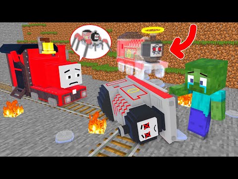 Choo Choo Charles and Poor Zombie vs TIMOTHY GHOST TRAIN - Minecraft Animation