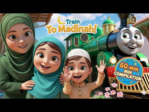60 Min Compilation| Choo Choo Train To Madinah| Flying Carpet |Plane to kaaba | Train to Hajj & more