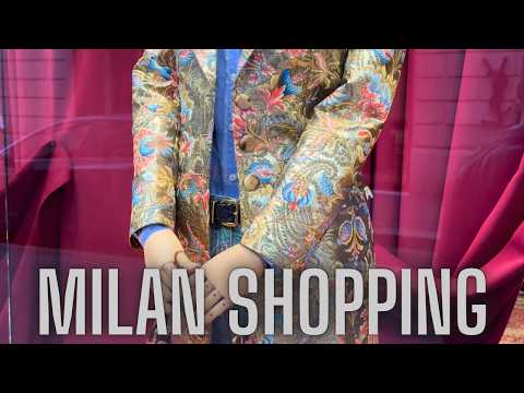 Milan Window Shopping 🇮🇹 | Luxury Store Displays & Street Shopping in Milan Italy 4K