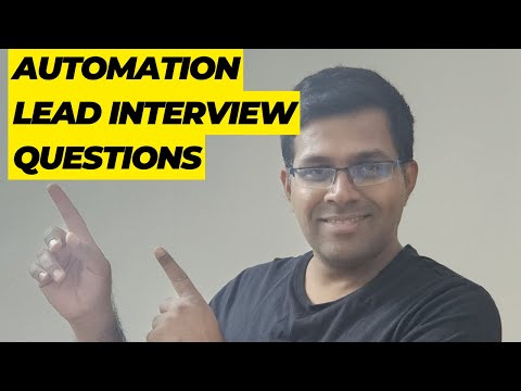 ACE Your Next Job: MUST-KNOW Automation Lead Interview Questions!-Part1#automation #selenium