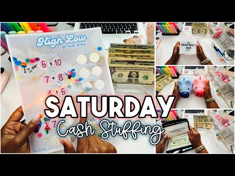 BONUS CASH STUFFING & GROUP PLAY! Watch Me Tackle Savings Challenges & Cash Envelopes.