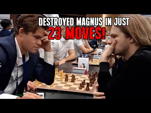 Richard Rappot Comes Late and Destroys Magnus Carlsen in Just 23 Moves!