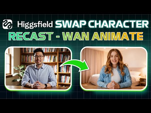 How to Swap Character in video  with Higgsfield Recast - Higgsfield WAN Animate