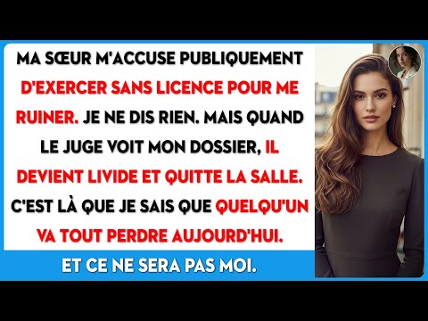 Ma sœur m'a dénoncé au Barreau pour exercice illégal. Le juge présidant a alors...