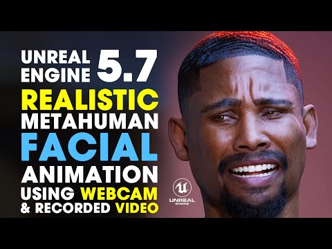 Unreal Engine 5.7 | How to Create Realistic MetaHuman Facial Animation using WEBCAM & Recorded Video