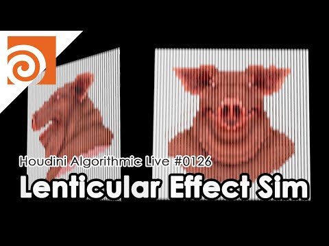 Houdini Algorithmic Live #126 - Lenticular Effect Simulation