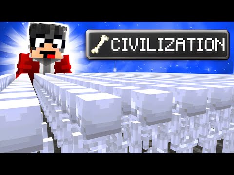 Minecraft But I Join SKELETON CIVILIZATION