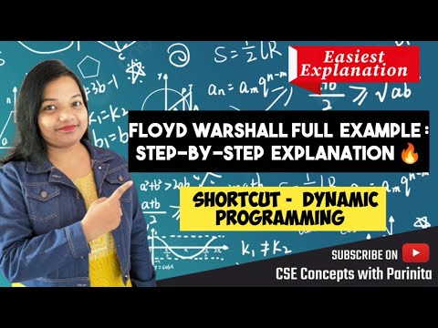 Floyd Warshall Algorithm in DAA with example in Hindi | All Pair Shortest Path Algorithm| ADA #floyd