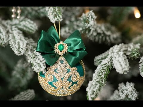 Красивые Новогодние Шары // Шары из бархата