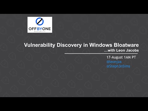Vulnerability Discovery in Windows Bloatware
