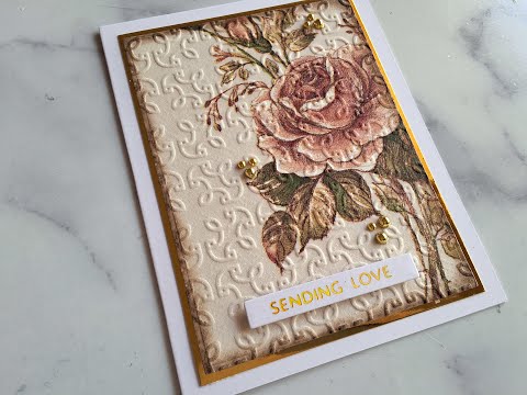 Super Easy Embossed Napkins with Embossing Folders
