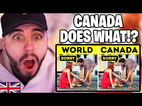 Brit Reacts to Things That Don't Happen Outside of Canada!