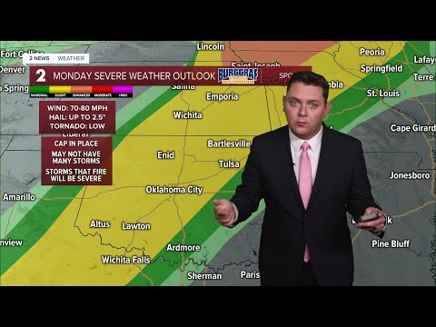 More storms possible Monday across Green Country