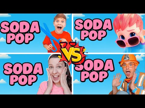 DIANA FUNNY 🆚 BEBEFINN 🆚MS RACHEL 🆚BLIPP 🎶🎵 Best SODA POP Song? (Epic Music Battle!)
