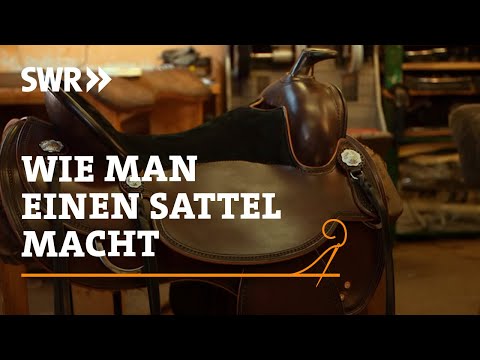 How to make a saddle | SWR Handwerkskunst